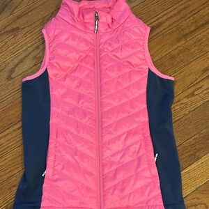Pink and Navy Sleeveless Vest